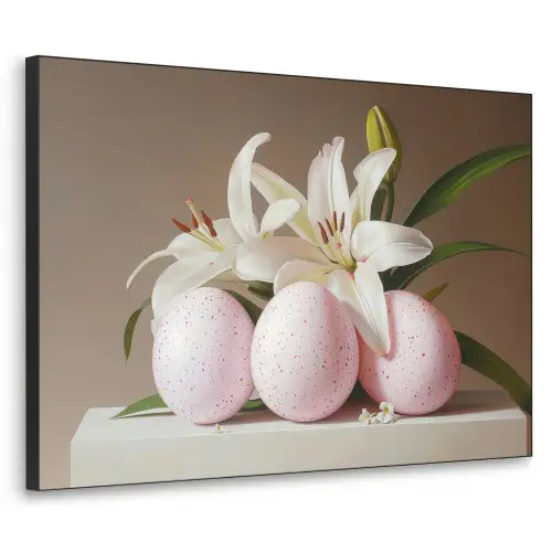 Lelies - Eieren - Pasen Textielframe - compleet frame klein -3d