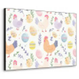 Patroon - Kip - Paaseieren Textielframe - compleet frame klein -3d