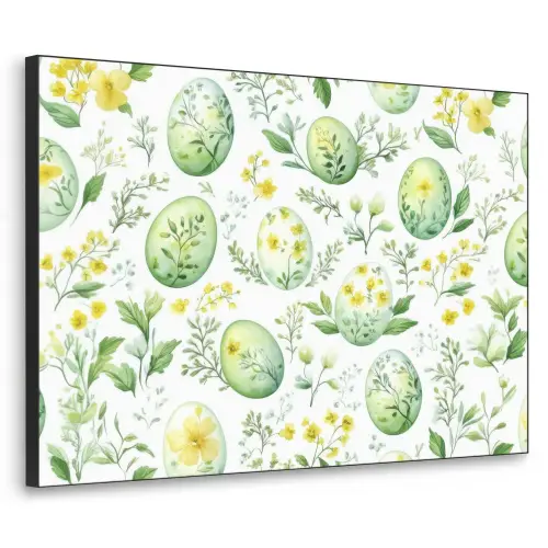 Patroon - Groen - Eieren Textielframe - compleet frame klein -3d
