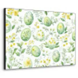 Patroon - Groen - Eieren Textielframe - compleet frame klein -3d