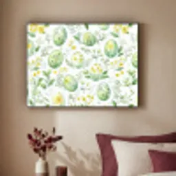 Patroon - Groen - Eieren Textielframe - compleet frame klein -sfeer1