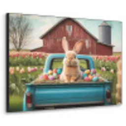 Konijn - Boerderij - Eieren Textielframe zwart klein -3d