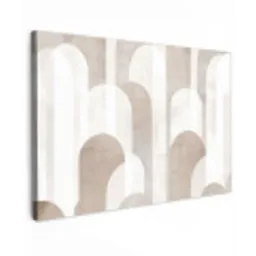 Abstracte bogen - Modern - Beige canvas 2cm klein -z3d