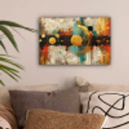 Abstract - Kunst - Goud - Modern canvas 2cm klein -sfeer1