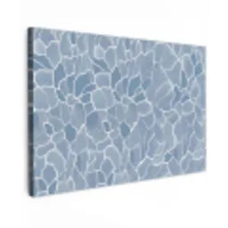 Abstract - Blauw - Bladeren canvas 2cm klein -z3d