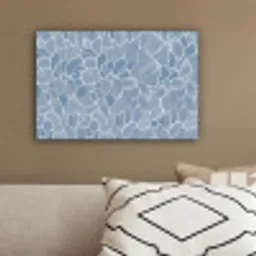 Abstract - Blauw - Bladeren canvas 2cm klein -sfeer3