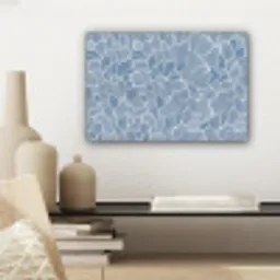 Abstract - Blauw - Bladeren canvas 2cm klein -sfeer6