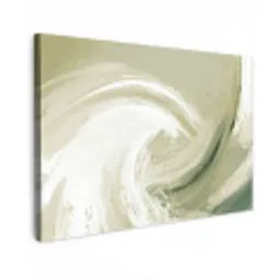 Abstract - Penseelstreken - Golven - Groen canvas 2cm klein -z3d