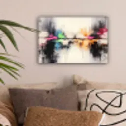 Abstract - Kleurexplosie - Landschap canvas 2cm klein -sfeer1