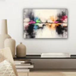 Abstract - Kleurexplosie - Landschap canvas 2cm klein -sfeer6