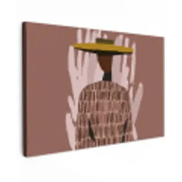 Abstract - Figuur - Illustratie - Hoed canvas 2cm klein -z3d