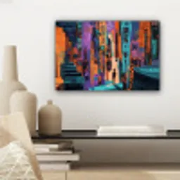 Abstract - Figuren - Kleurrijk canvas 2cm klein -sfeer6