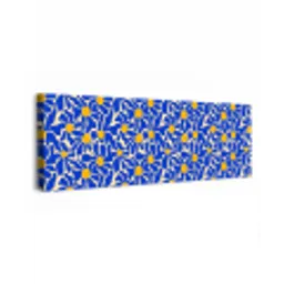 Abstract - Bloem - Blauw canvas 2cm klein 828 -z3d