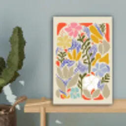 Abstract - Bloemen - Bladeren canvas 2cm klein -sfeer4