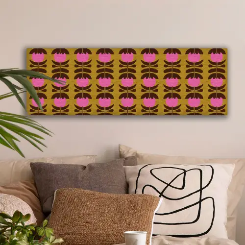 Abstract - Bloemen - Roze canvas 2cm klein 828 -sfeer1