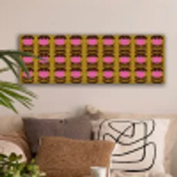 Abstract - Bloemen - Roze canvas 2cm klein 828 -sfeer1