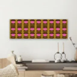 Abstract - Bloemen - Roze canvas 2cm klein 828 -sfeer6