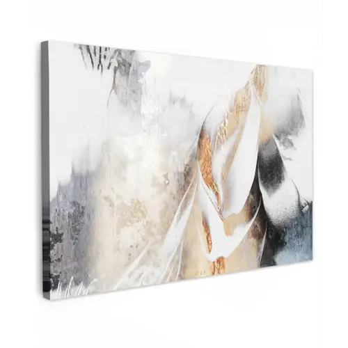 Abstract - Gold - Design - Luxe canvas 2cm klein -z3d