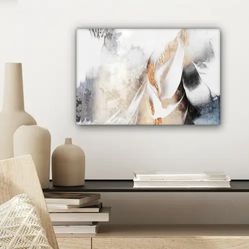 Abstract - Gold - Design - Luxe canvas 2cm klein -sfeer6