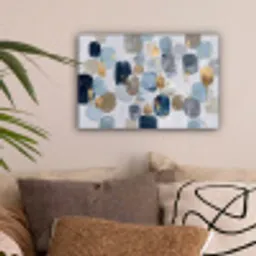 Abstract - Goud - Vormen canvas 2cm klein -sfeer1