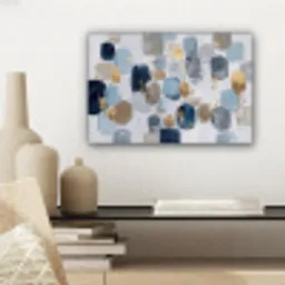 Abstract - Goud - Vormen canvas 2cm klein -sfeer6