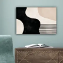 Abstract - Japandi - Beige - Modern canvas 2cm klein -sfeer4