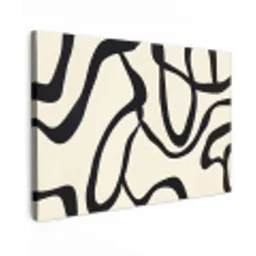 Abstract - Lijnen - Modern - Beige canvas 2cm klein -z3d