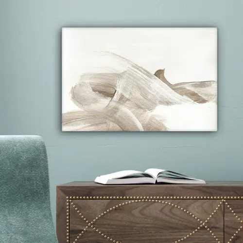 Abstract - Moderne kunst - Beige canvas 2cm klein -sfeer4