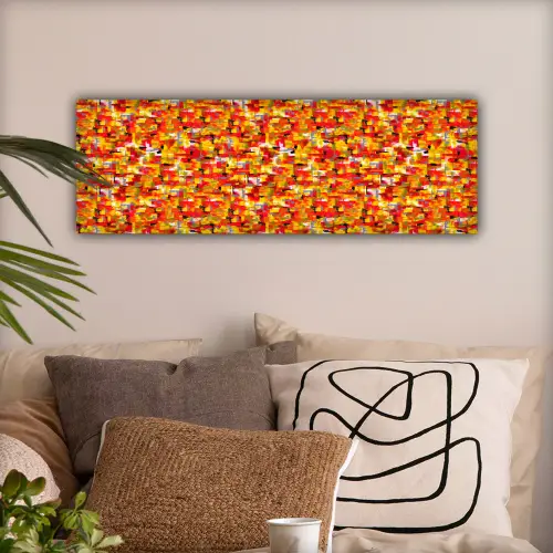 Abstract - Verf - Rood canvas 2cm klein 828 -sfeer1