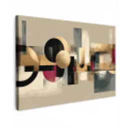 Abstract - Vormen - Beige - Texturen canvas 2cm klein -z3d