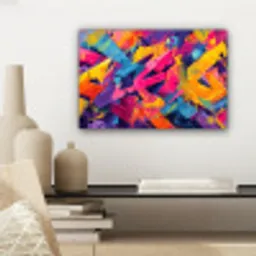 Abstract - Vormen - Kleurrijk canvas 2cm klein -sfeer6