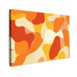 Abstract - Vormen - Oranje canvas 2cm klein -z3d