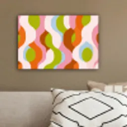 Abstract - Vormen - Roze canvas 2cm klein -sfeer3