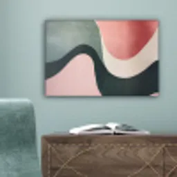 Abstract - Golven - Sierlijk - Roze canvas 2cm klein -sfeer4