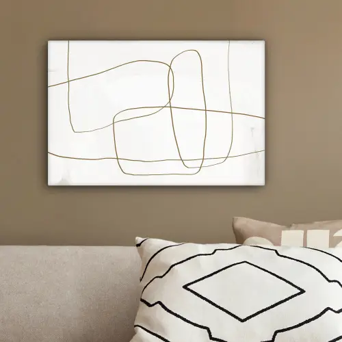 Abstract - Wit - Bruin canvas 2cm klein -sfeer3