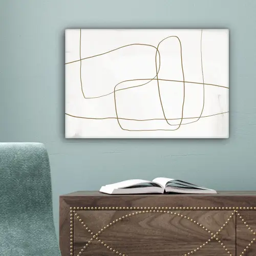 Abstract - Wit - Bruin canvas 2cm klein -sfeer4
