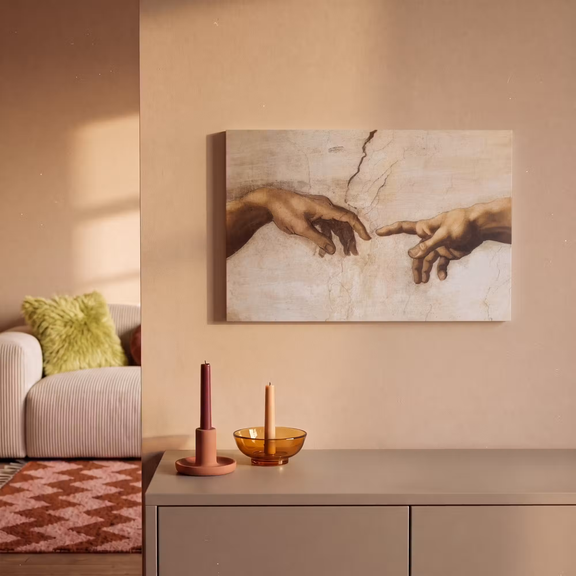 Canvas Print - Adam - Michelangelo - Painting - Creation of Adam