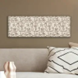 Abstract - Beige - Patroon - Donkerbruin canvas 2cm klein 828 -sfeer3
