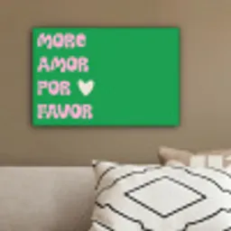 Amor - Valentijn - Groen - Tekst canvas 2cm klein -sfeer3