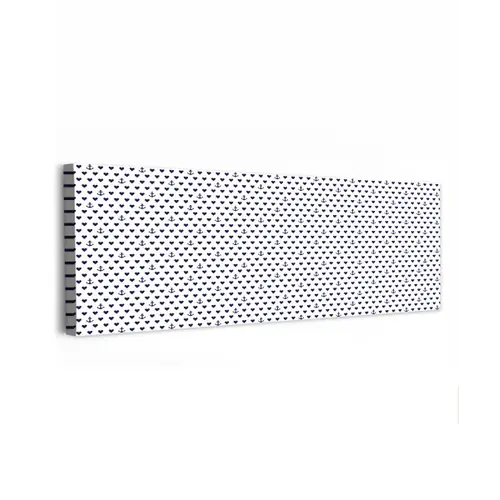 Anker - Hart - Blauw - Wit canvas 2cm klein 828 -z3d