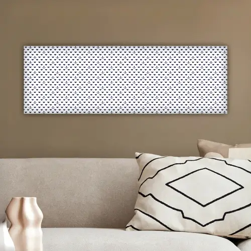 Anker - Hart - Blauw - Wit canvas 2cm klein 828 -sfeer3