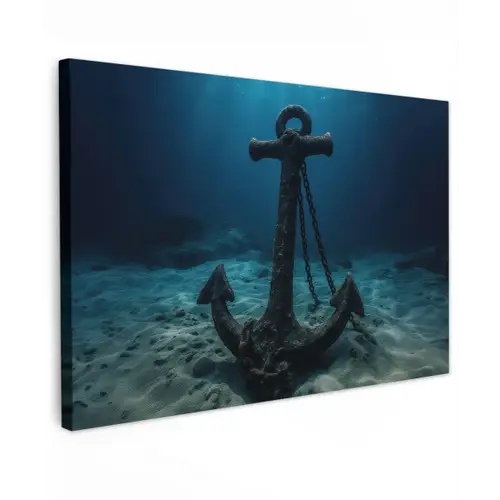 Anker - Ijzer - Zeebodem - Zand canvas 2cm klein -z3d