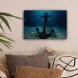 Anker - Ijzer - Zeebodem - Zand canvas 2cm klein -sfeer1