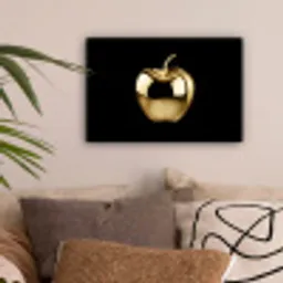 Appel - Goud - Chrome - Zwart canvas 2cm klein -sfeer1