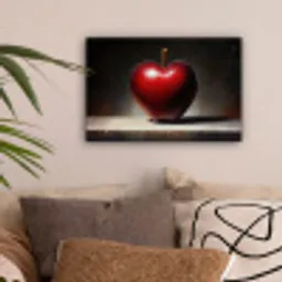 Apple - Hart - Rood canvas 2cm klein -sfeer1