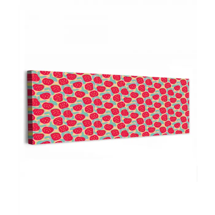 Appels - Rood - Stippen canvas 2cm klein 828 -z3d