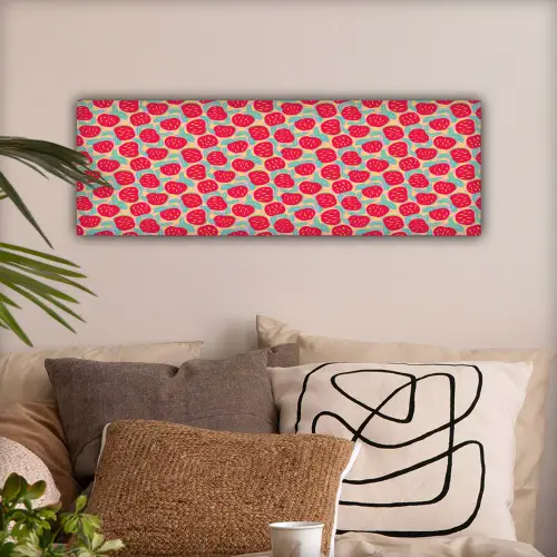 Appels - Rood - Stippen canvas 2cm klein 828 -sfeer1