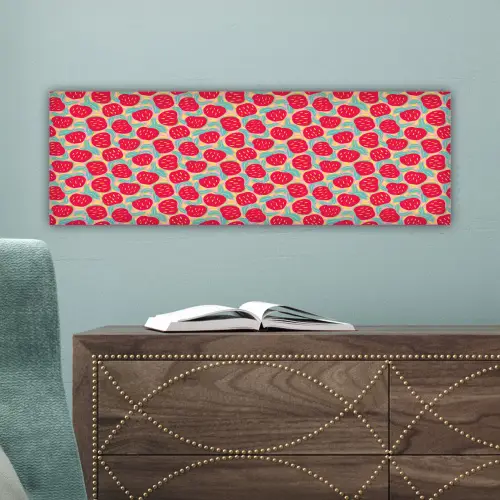 Appels - Rood - Stippen canvas 2cm klein 828 -sfeer4