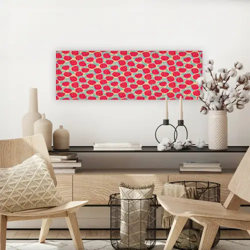 Appels - Rood - Stippen canvas 2cm klein 828 -sfeer6