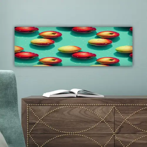 Appels - Water - Turquoise canvas 2cm klein 828 -sfeer4